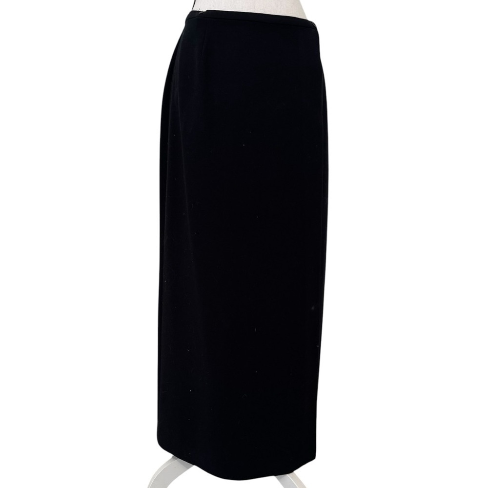 Vintage Gap Long Black Wrap Skirt Lined  Size 14